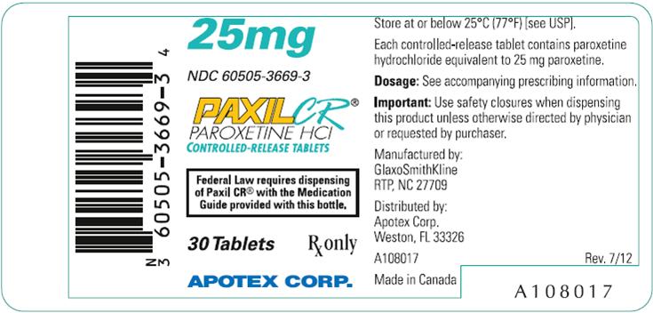 PaxilCR25mg30counttabletlabel-GSK