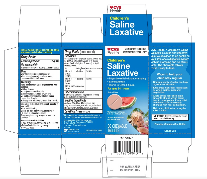 CVS Health Saline Laxative 30 Chewable Tablets