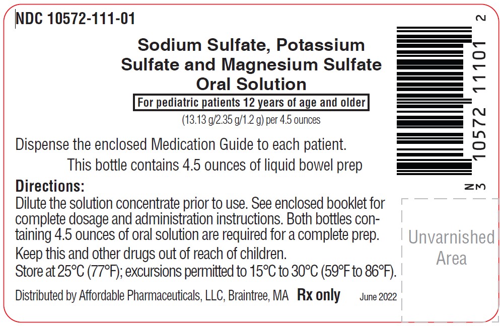 Pediatric Bottle Label