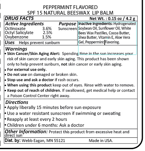 Lip Balm Peppermint Flavored | Spf 15 Lipstick while Breastfeeding