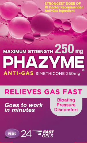 Phazyme 250 mg 24 ct Carton