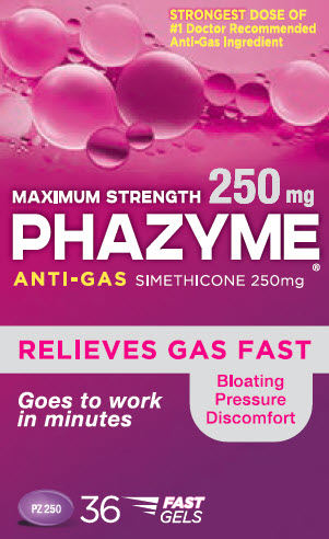 Phazyme 250mg 36 ct Carton