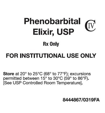 Phenobarbital Elixir Tray Label