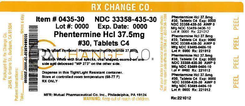 Phentermine Hd 37.5mg, 30 tablets