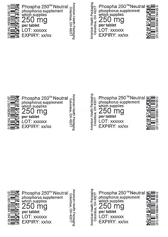 Phospha 250 Neutral Supplement Blister