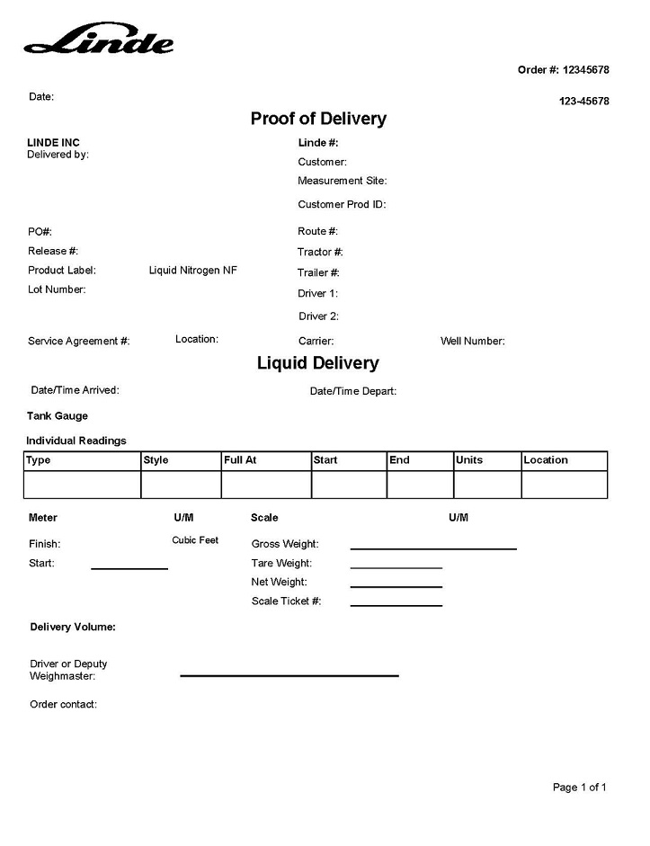 Proof of Delivery N2