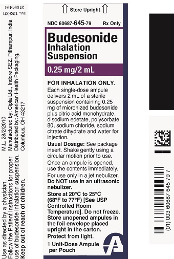 0.25 mg/2 mL Budesonide Inhalation Suspension Pouch