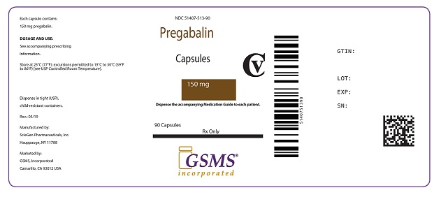 Pregabalin Caps 150 mg 51407-513-90.jpg