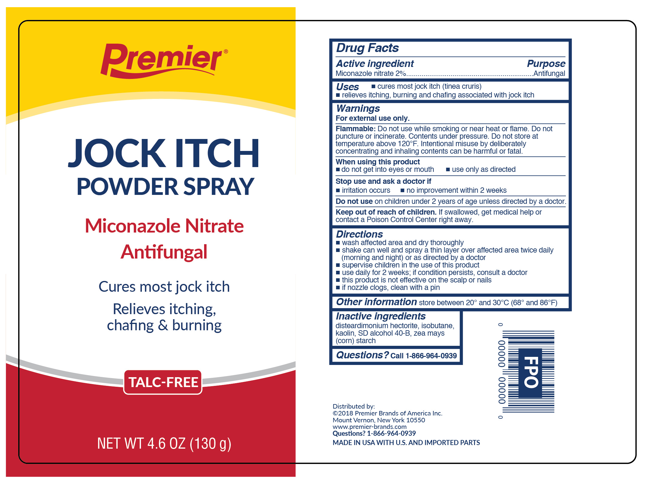 Miconazole Nitrate | Jock Itch Spray Talc Free Aerosol, Spray Breastfeeding