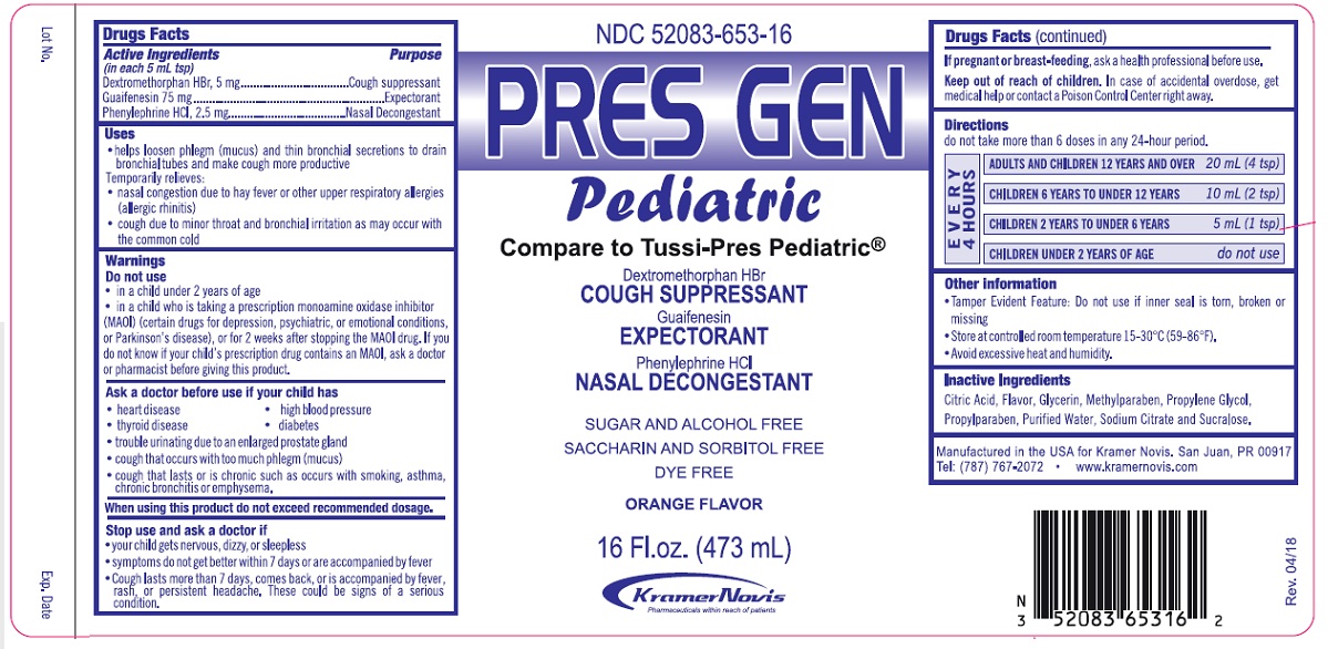 Presgen Pediatric | Guaifenesin, Phenylephrine Hcl,dextromethorphan Hydrobromide Syrup Breastfeeding