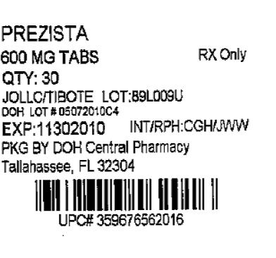 PRINCIPAL DISPLAY PANEL - 600 mg  Label