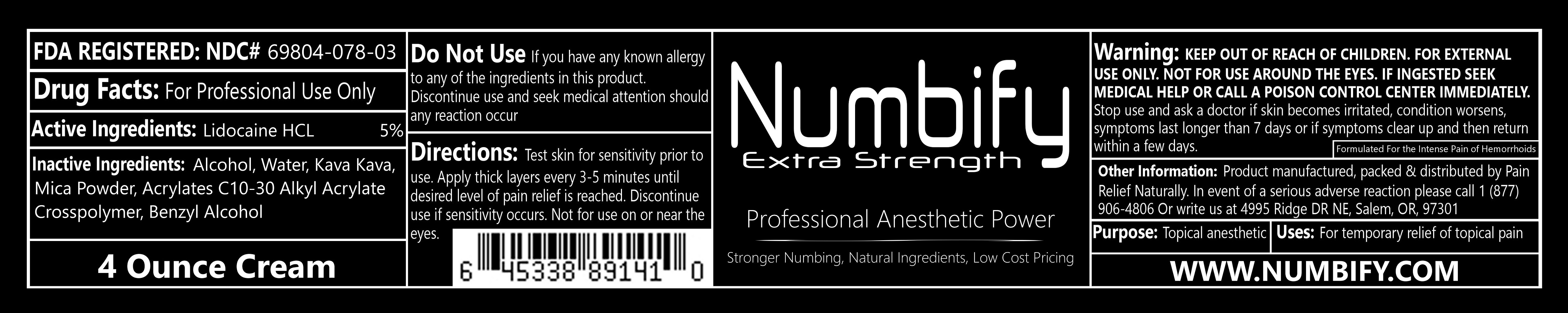 Extra Strength Numbify Anorectal | Lidocaine Hcl Cream while Breastfeeding