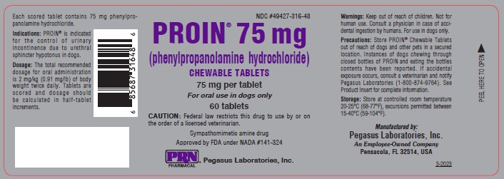 Proin 75 mg 60 count