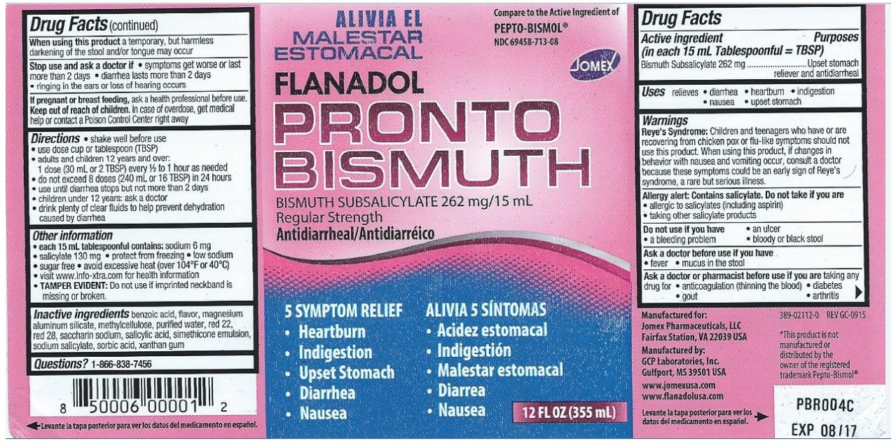 Flanadol Pronto Bismuth | Bismuth Subsalicylate Liquid and breastfeeding