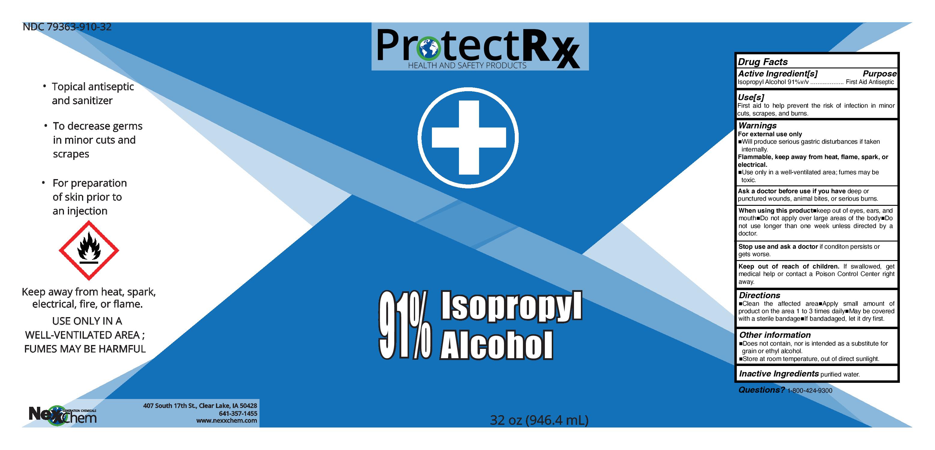 91% IPA ProtectRxx 32 oz