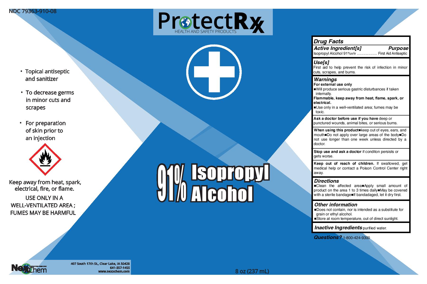 91% IPA ProtectRxx 8 oz
