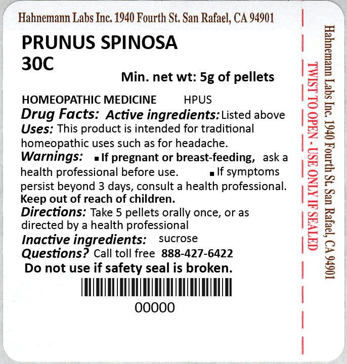 Prunus Spinosa 30C 5g