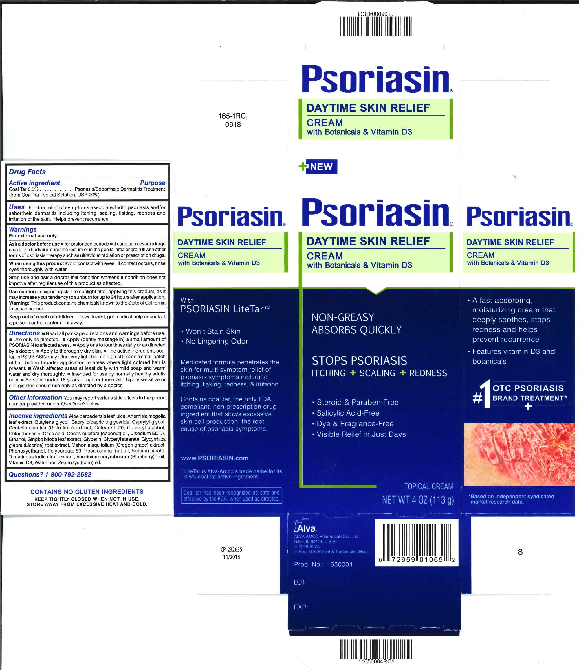Psoriasin Daytime Skin Relief PDP