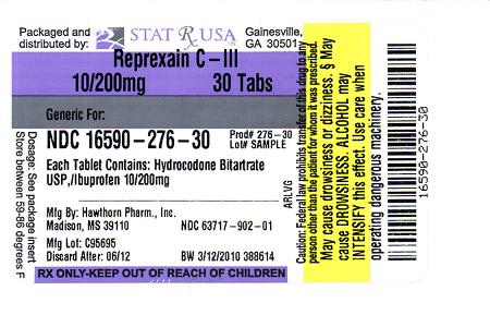 Is Reprexain | Hydrocodone Bitartrate, Ibuprofen Tablet safe while breastfeeding