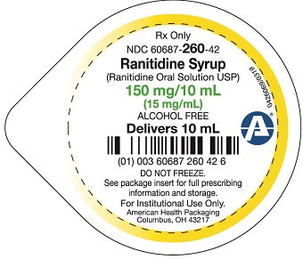 Ranitidine Syrup Cup Label