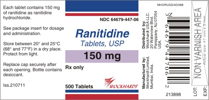 500 Tablets container label 
