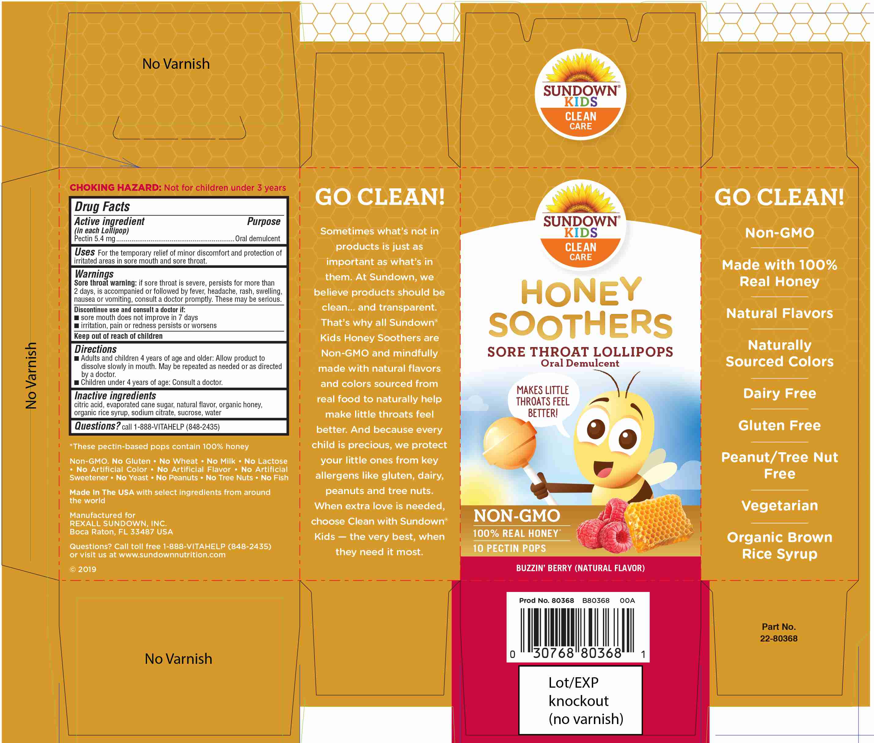 Is Sundown Honey Soothers Lollipops | Pectin Lozenge safe while breastfeeding