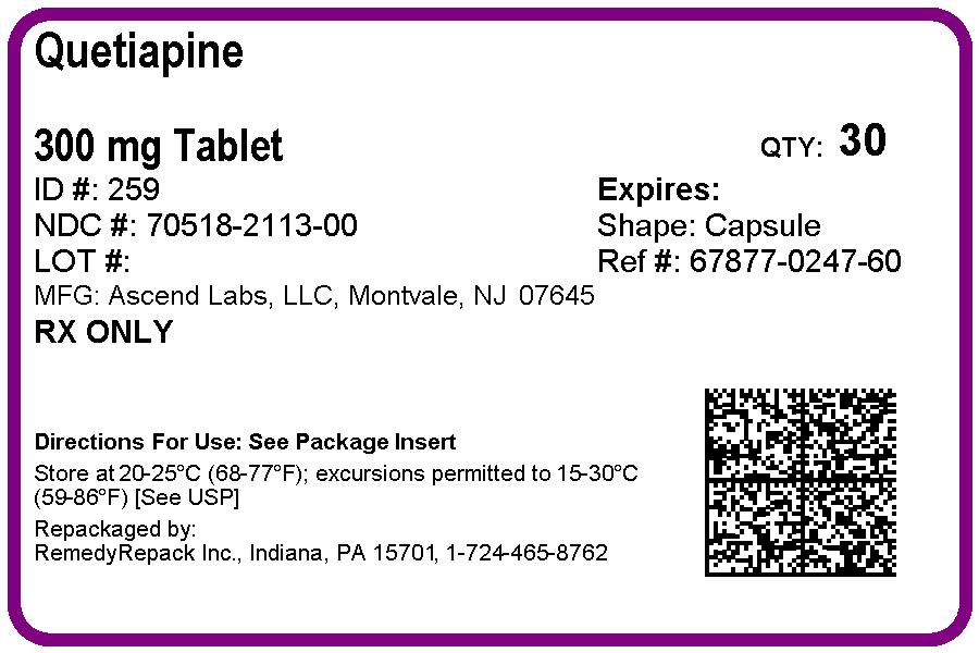 Quetiapine Fumarate 30 In 1 Blister Pack | Remedyrepack Inc. Breastfeeding