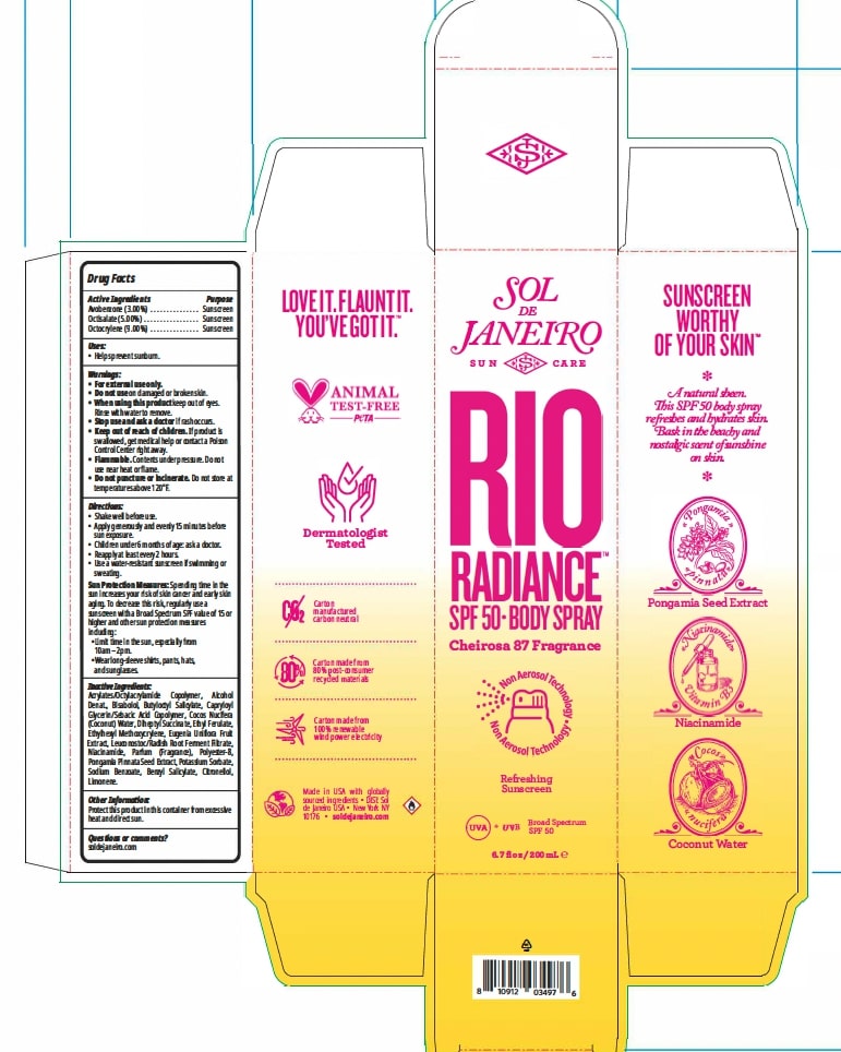 Rio Radiance SPF 50 Body Spray_Carton