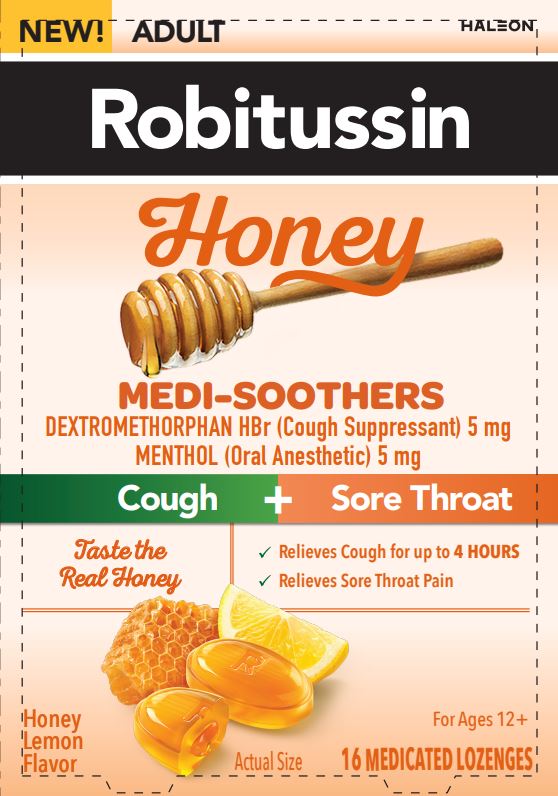 Robitussin Medi-Soothers Honey Lemon 16 Medicated Lozenges