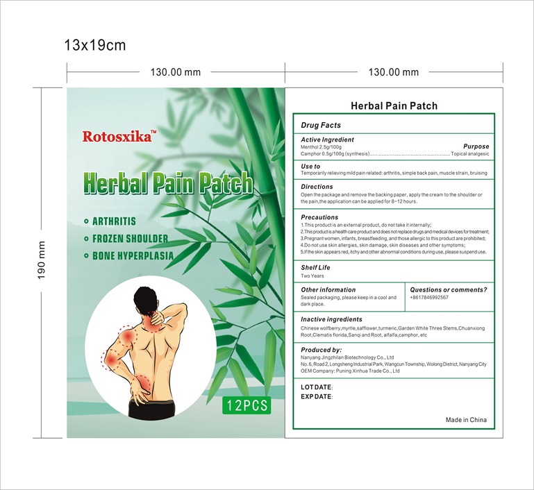 RT Herbal pain patch