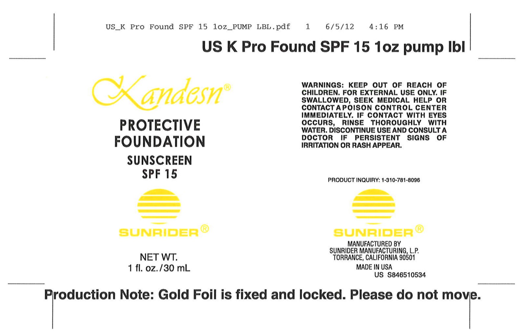 Protective Foundation Sunscreen Spf 15 414 Fair Beige | Sunscreen, Avobenzone, Octinoxate Emulsion Breastfeeding