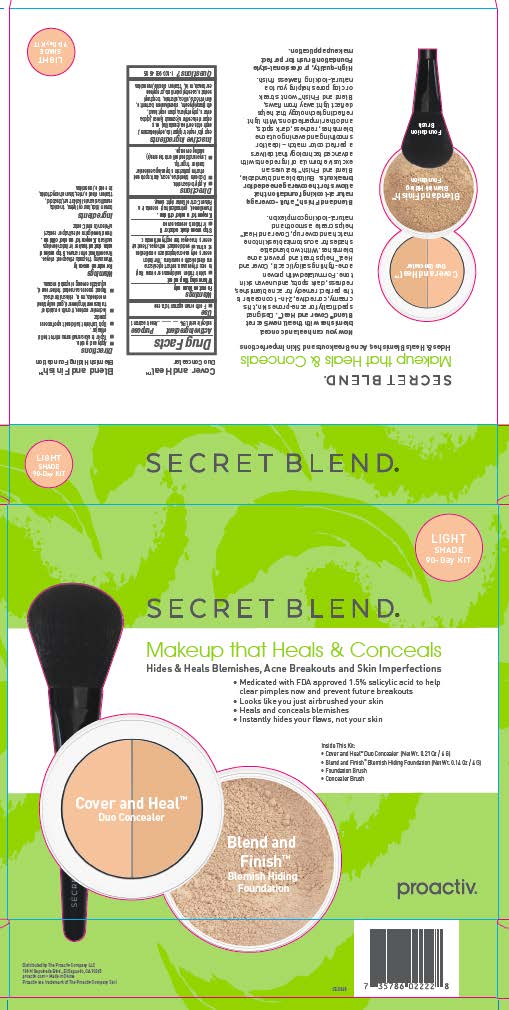 Proactiv Secret Blend Cover and Heal Concealer Light 30 Day Entry Box