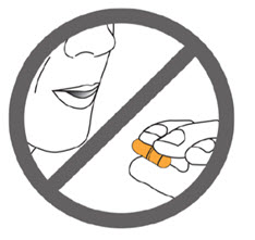 Do not swallow SEEBRI capsules.