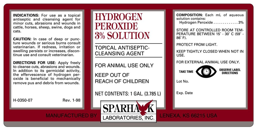 Hydrogen Peroxide label