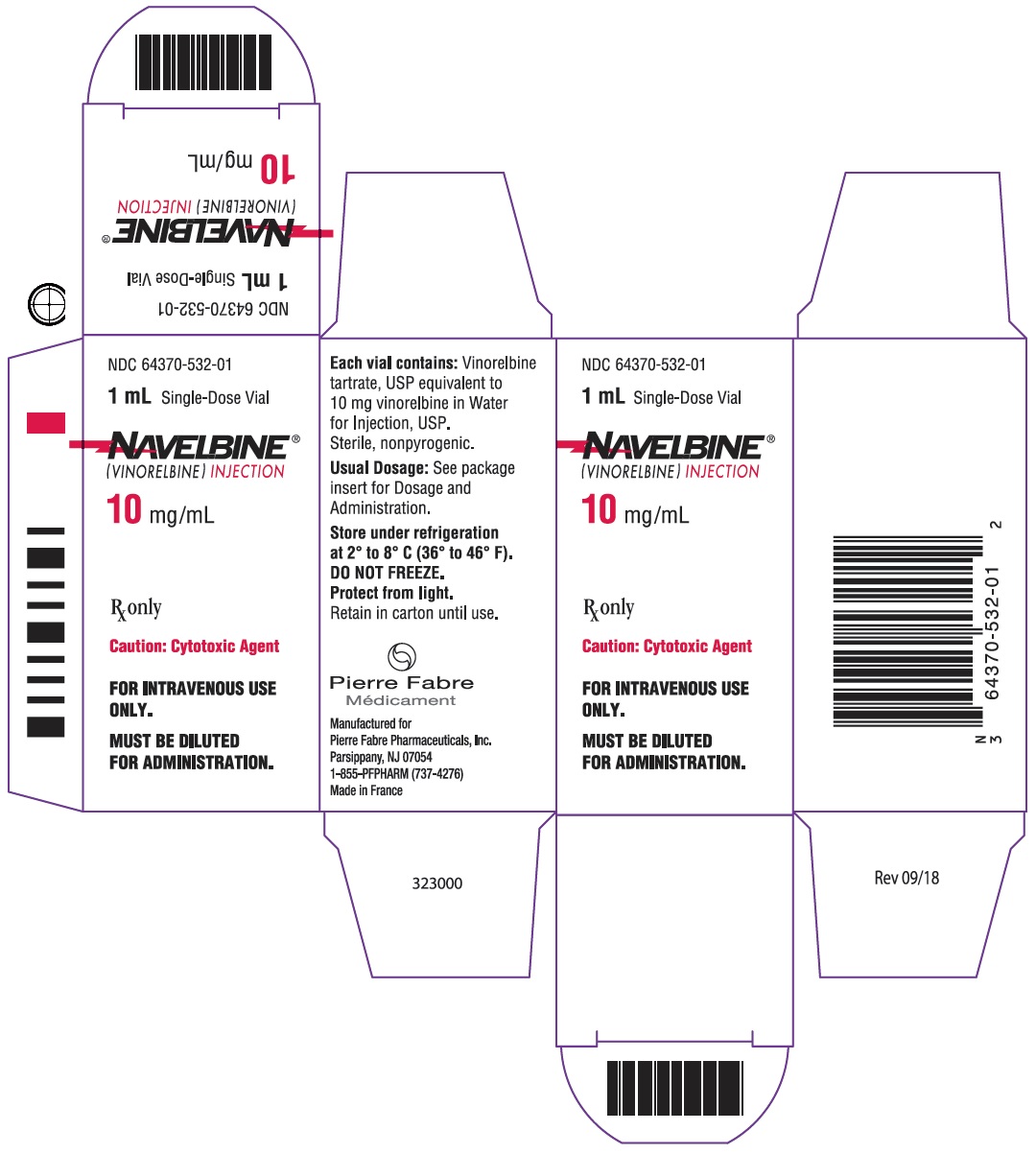 Navelbine 10 mg Vial Carton