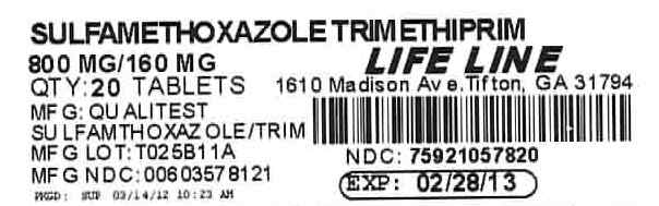 Sulfamethoxazole and Trimethoprim 800 mg/160 mg label