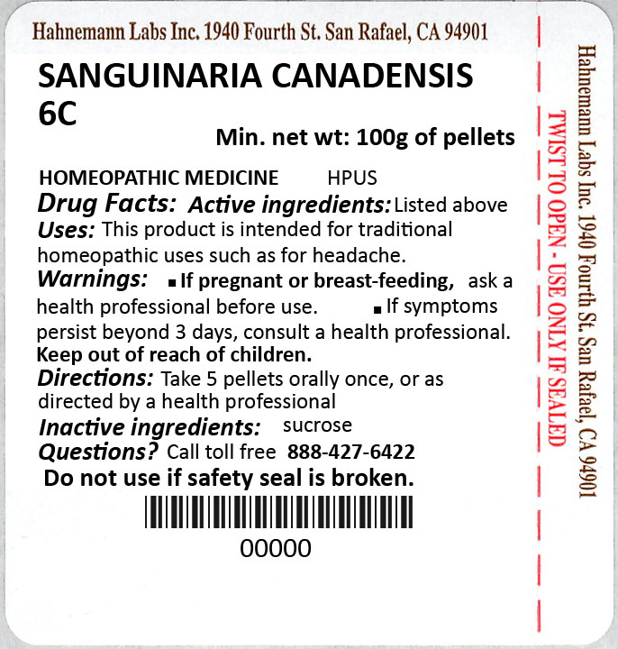 Sanguinaria Canadensis 6C 100g