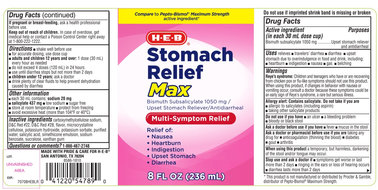 HEB Max Bismuth Subsalicylate 236 mL