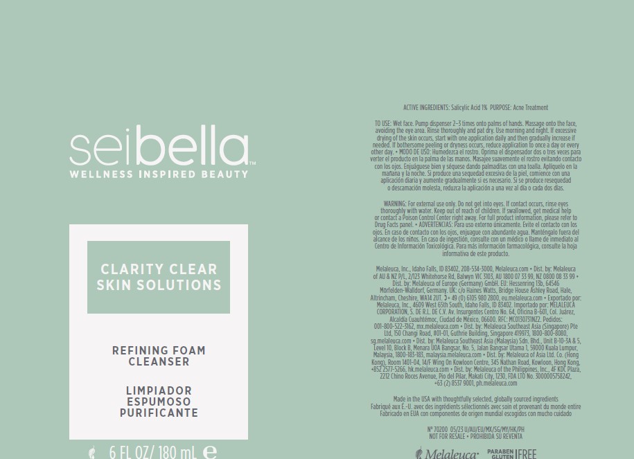 Sei Bella Clarity Clear Refining Foaming Cleanser (IFP) label jpg.jpg