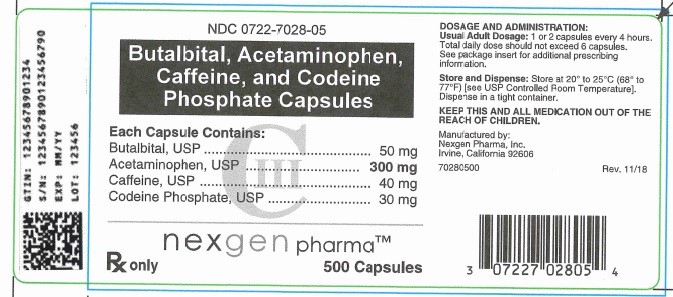 BACC 300, 500-count, Container Label