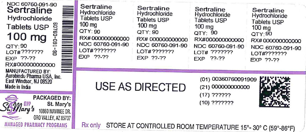 Sertraline Hydrochloride 90 In 1 Bottle | St. Mary's Medical Park Pharmacy Breastfeeding