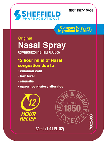 Nasal Spray Front label bottle 1 OZ
