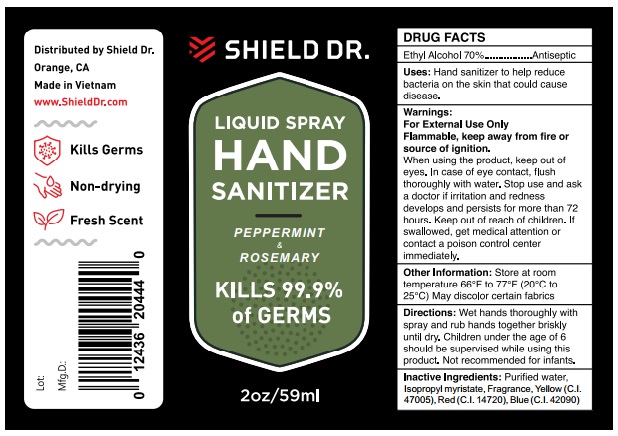Shield Dr. hand sanitizer liquid spray label 6