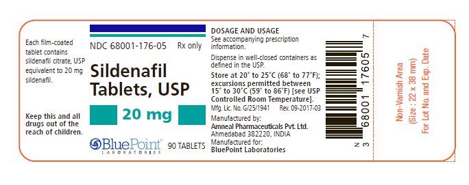 Sildenafil Tablets, USP 20mg 90 Tablets 