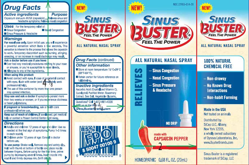 Sinus Buster Label
