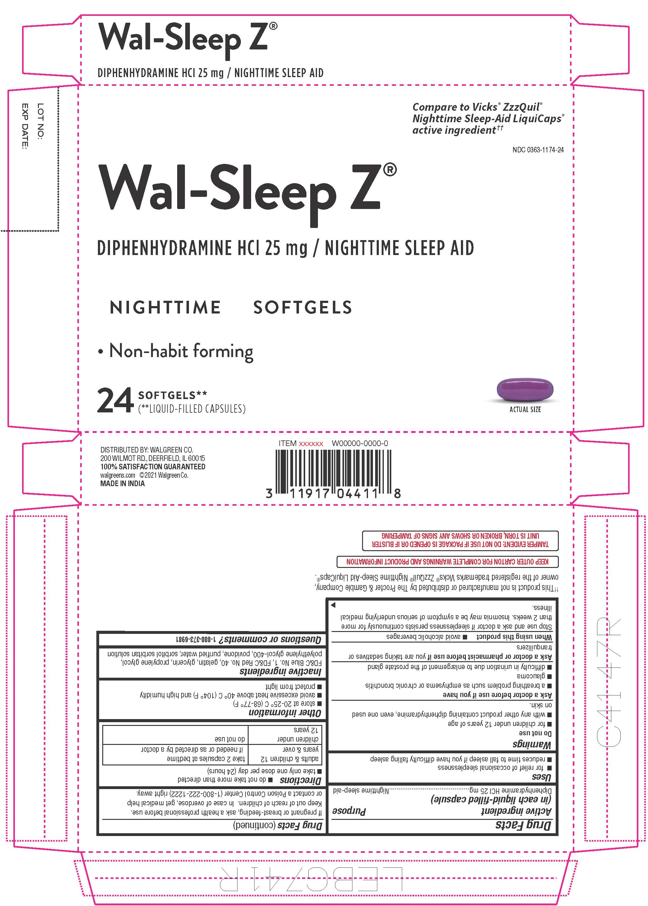 SleepZ BOX 24 ct-Die Line