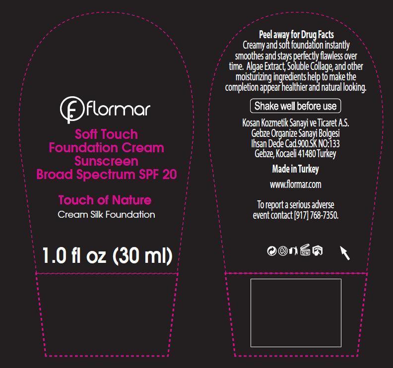 Flormar Soft Touch Foundation Sunscreen Broad Spectrum Spf 20 St06 Honey | Octinoxate Cream Breastfeeding