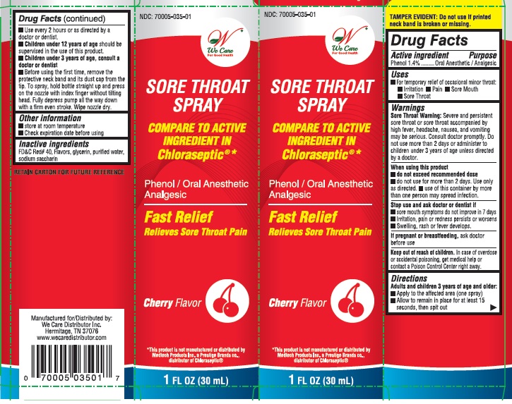 Sore Throat Spray Label Image