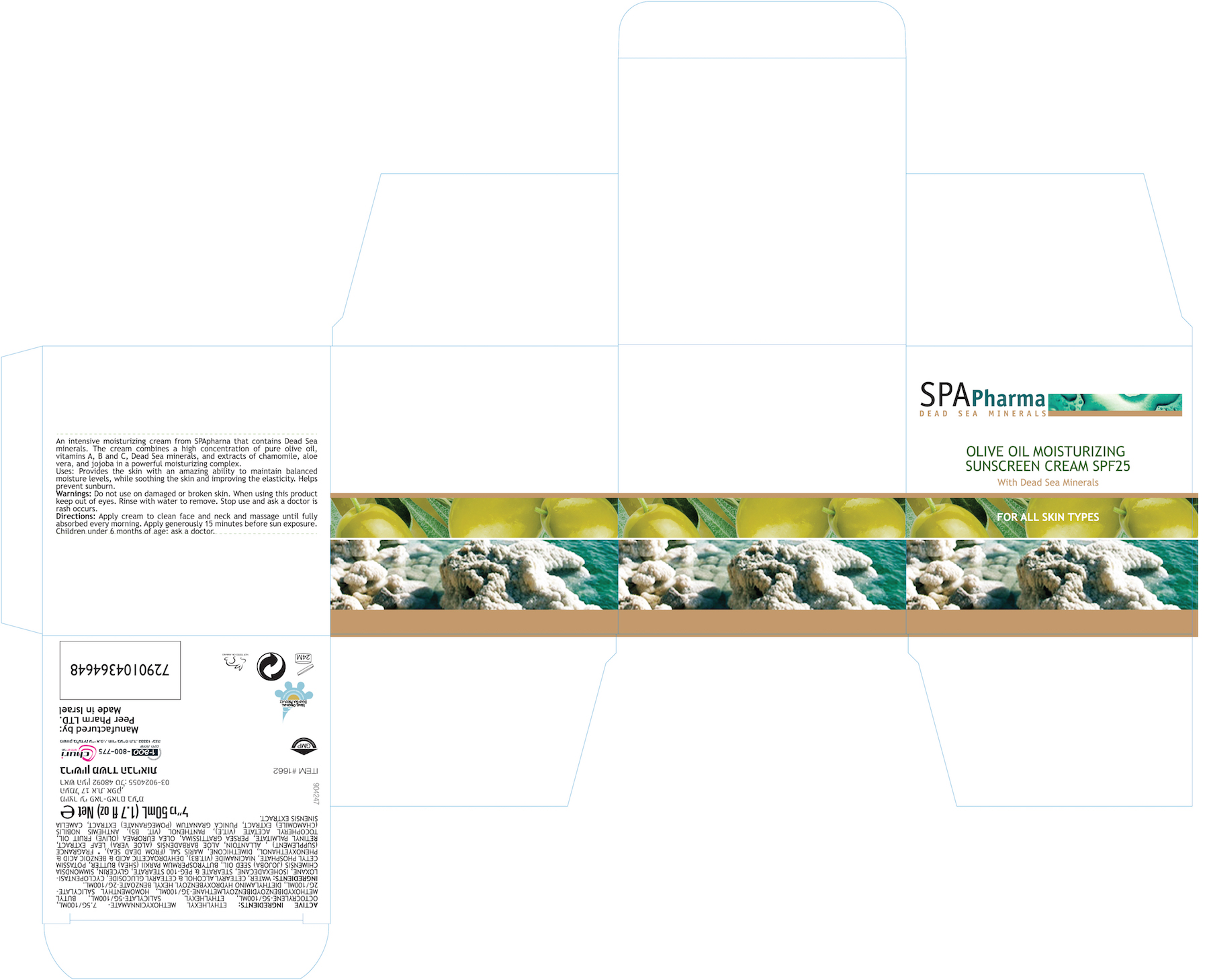 Spa Pharma Olive Oil Moisturizing Cream SPF25