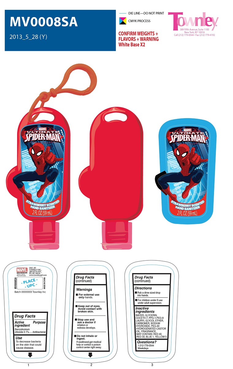 Marvels Ultimate Spider Man Strawberry Scented Hand Sanitizer | Benzalkonium Chloride Gel while Breastfeeding